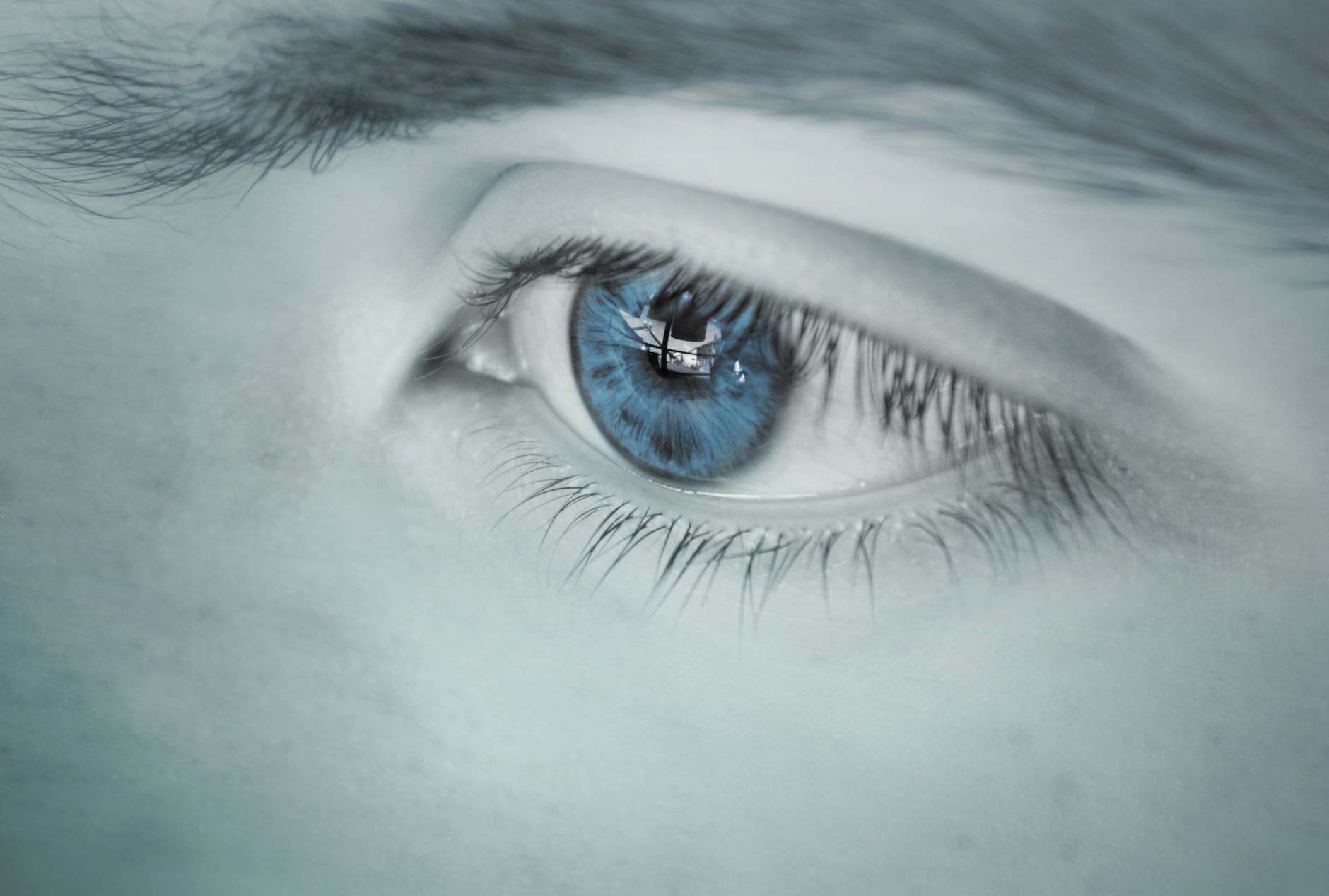 blue eyed pupil wallpaper